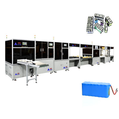 kopen Lithiumbatterijlassen voor batterijcellen Automatische multifunctionele 18650 batterij assemblagelijn online manufacture