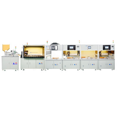 kopen Dubbelzijdige 18650 cilindrische lithiumbatterij automatische spot lassen machine voor lithium-ion batterijpak assemblagelijn online manufacture