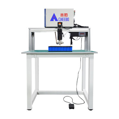 Bench Type Semi Automatic DC Battery Tab Spot Welding Machine Cell Gebruik