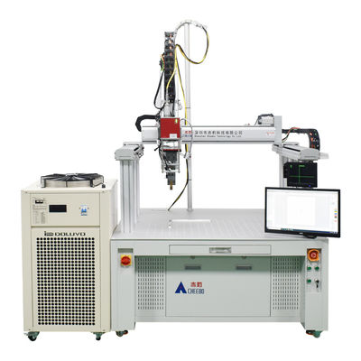 Automatische prismatische accu laserlassen Lithiumpolymer accu laser lassen machine voor zakcel 1500w